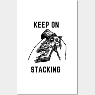 Keep on stacking design Posters and Art